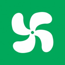 894700 - Green fan decal suit 444 series switch. (1pc)